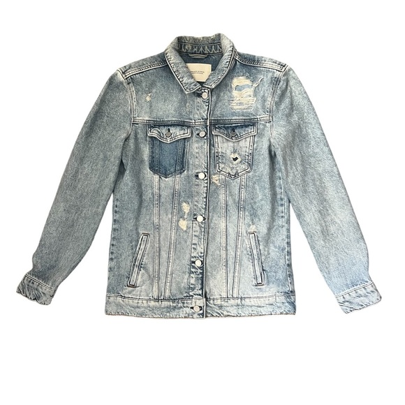 Maison Scotch Elongated Trucker Jacket Size 1/US Small - Picture 6 of 15